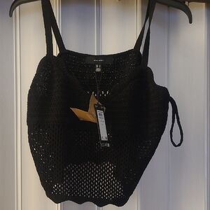 Black Knit Women's Top